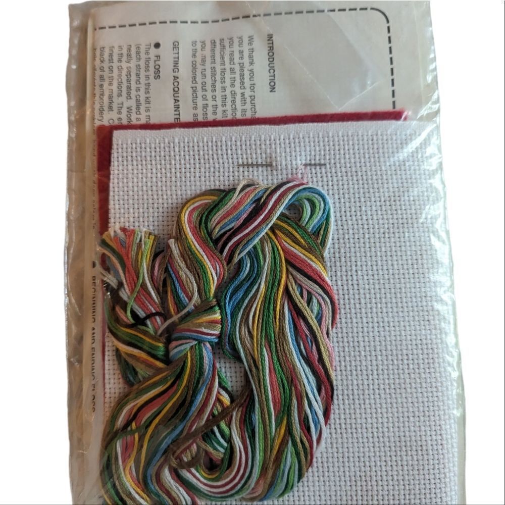 Vintage Bernat Crossstitch Christmas sacks kit NIP‎ - Picture 2 of 8
